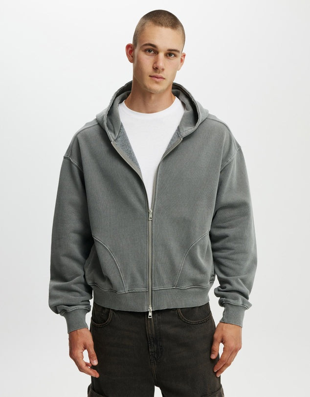 SEM EDITION #8535 Cropped Zip Up Hoodie